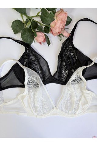 Бюстгальтер с мягкими чашками на косточках из микросеточки La Vivas 91600